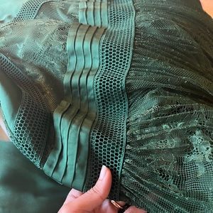 Green mini dress